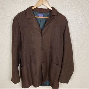 Vintage Men’s Pendleton brown blazer Est.1940-1950